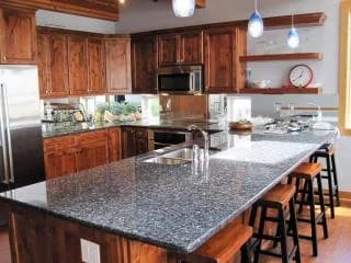 Granite kitchen with island