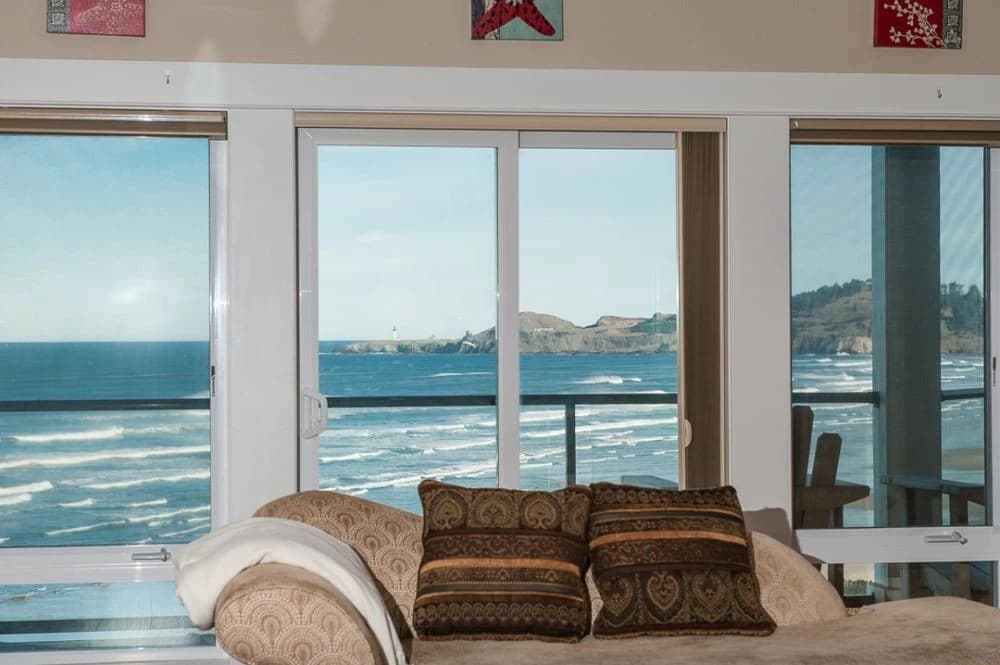 Ocean-view master bedroom