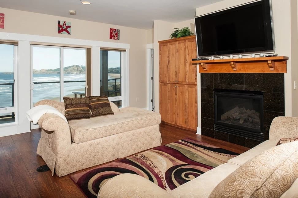 Ocean-view living room