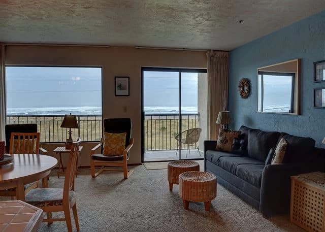 Ocean-view living room