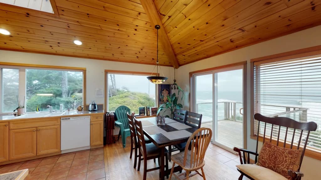Dining room with ocean views