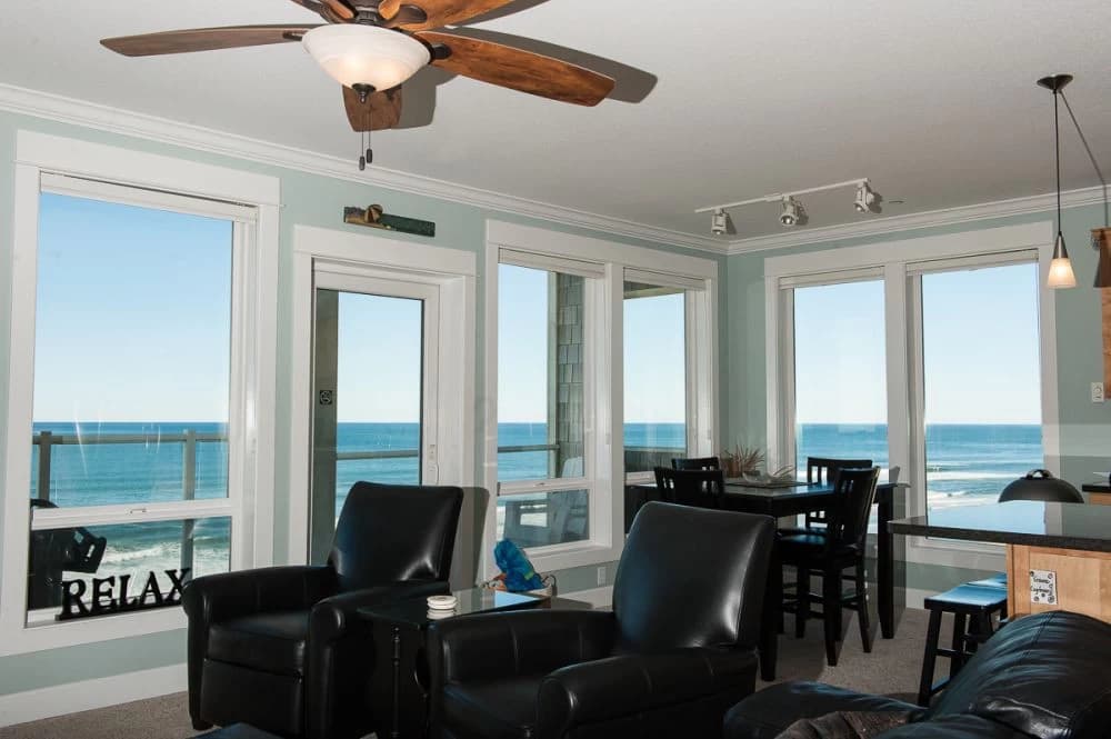 Ocean-view living room