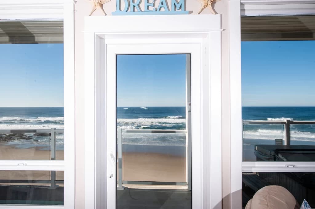 Ocean view door