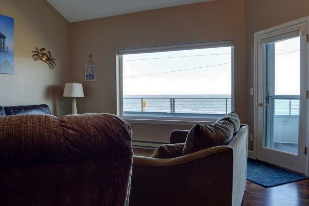 Ocean-view living room