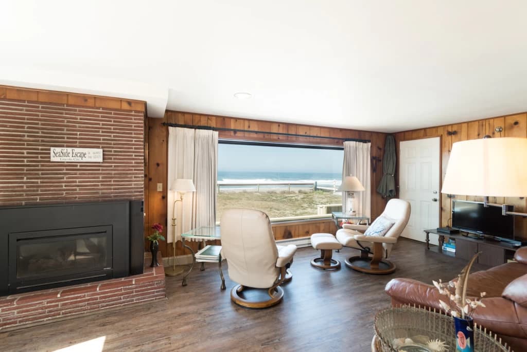 Ocean-view living room