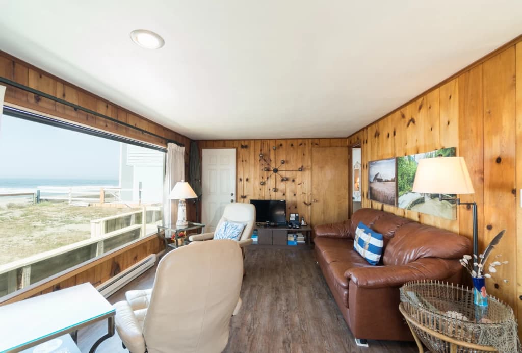 Oceanfront living room