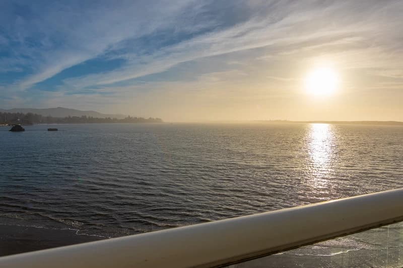 Ocean view at sunrise
