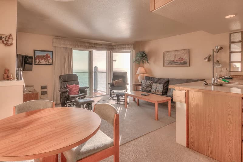Ocean-view living room