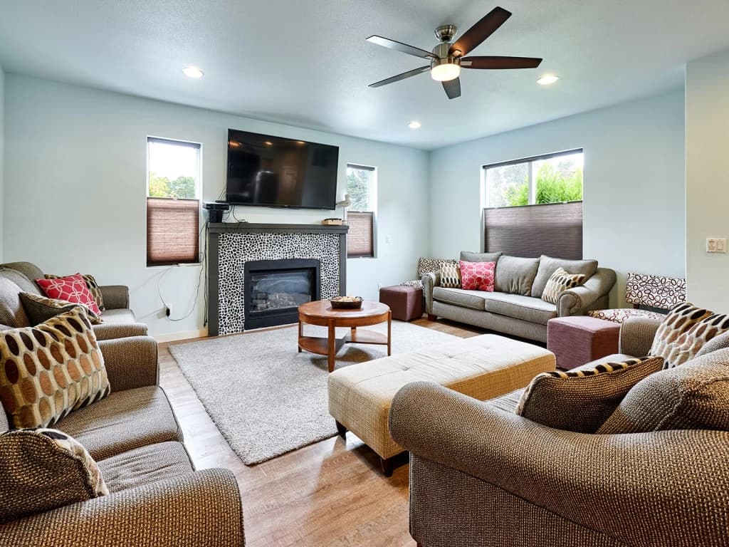 Spacious family living room