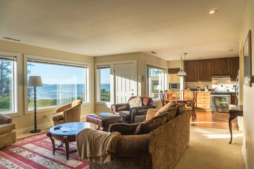 Ocean-view living room
