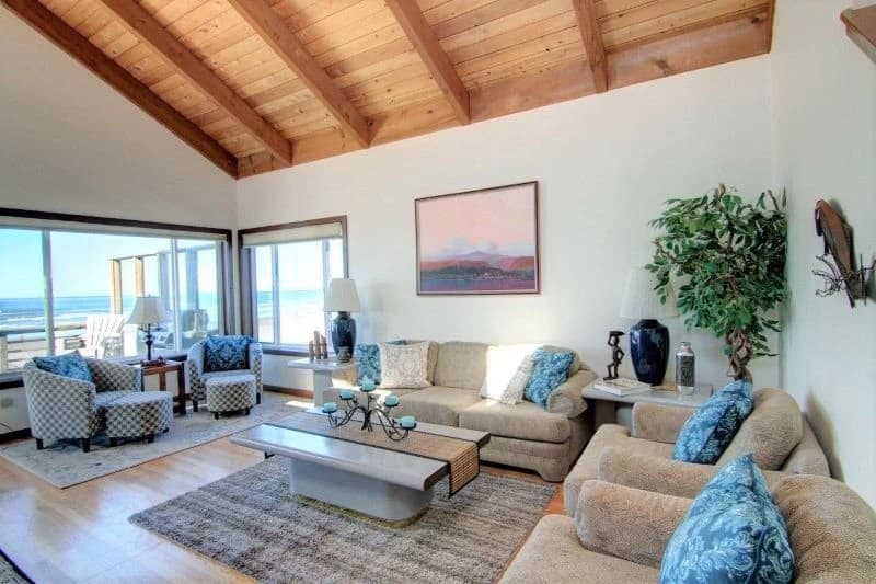 Ocean-view living room