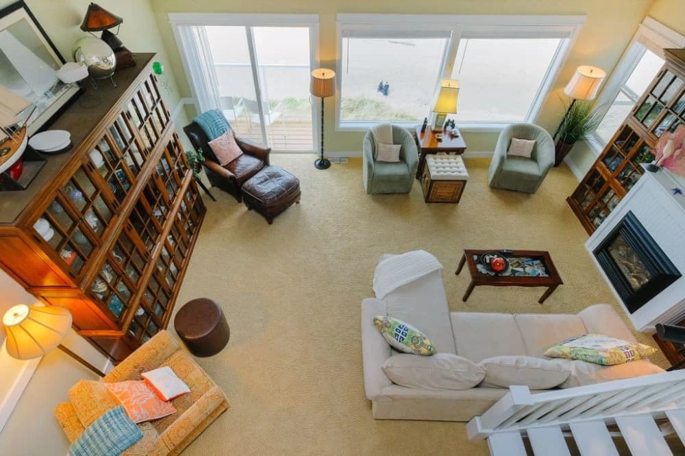 Ocean-view living room