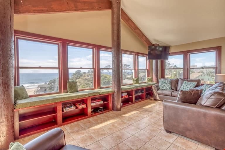 Ocean-view living room
