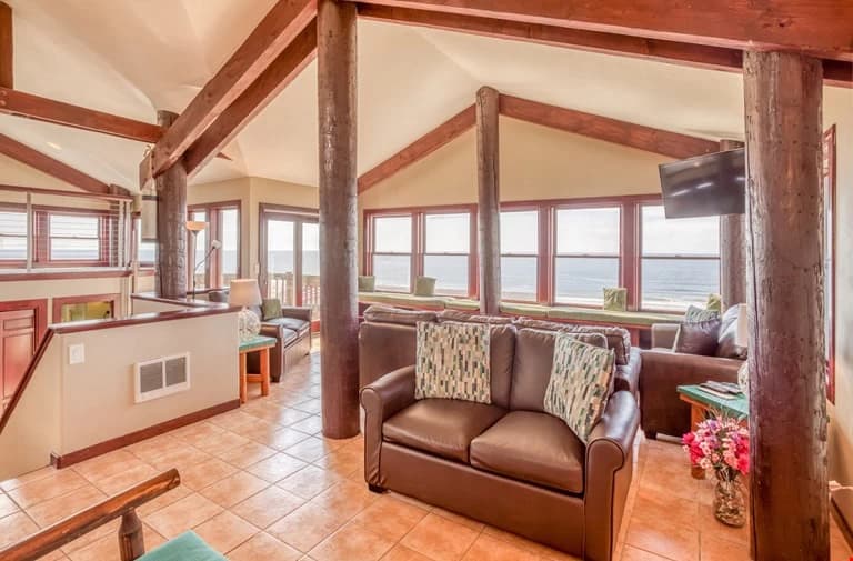Ocean-view living room