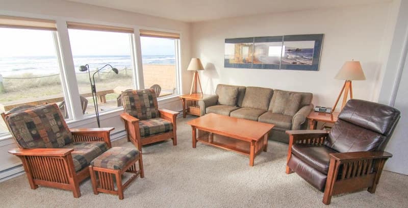 Ocean-view living room