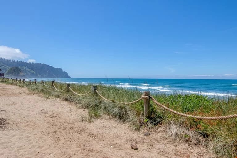 Beachfront coastal view