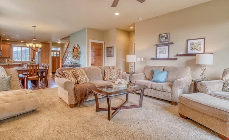 Open-concept living room