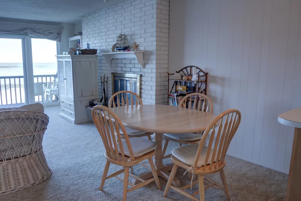 Dining area with ocean view