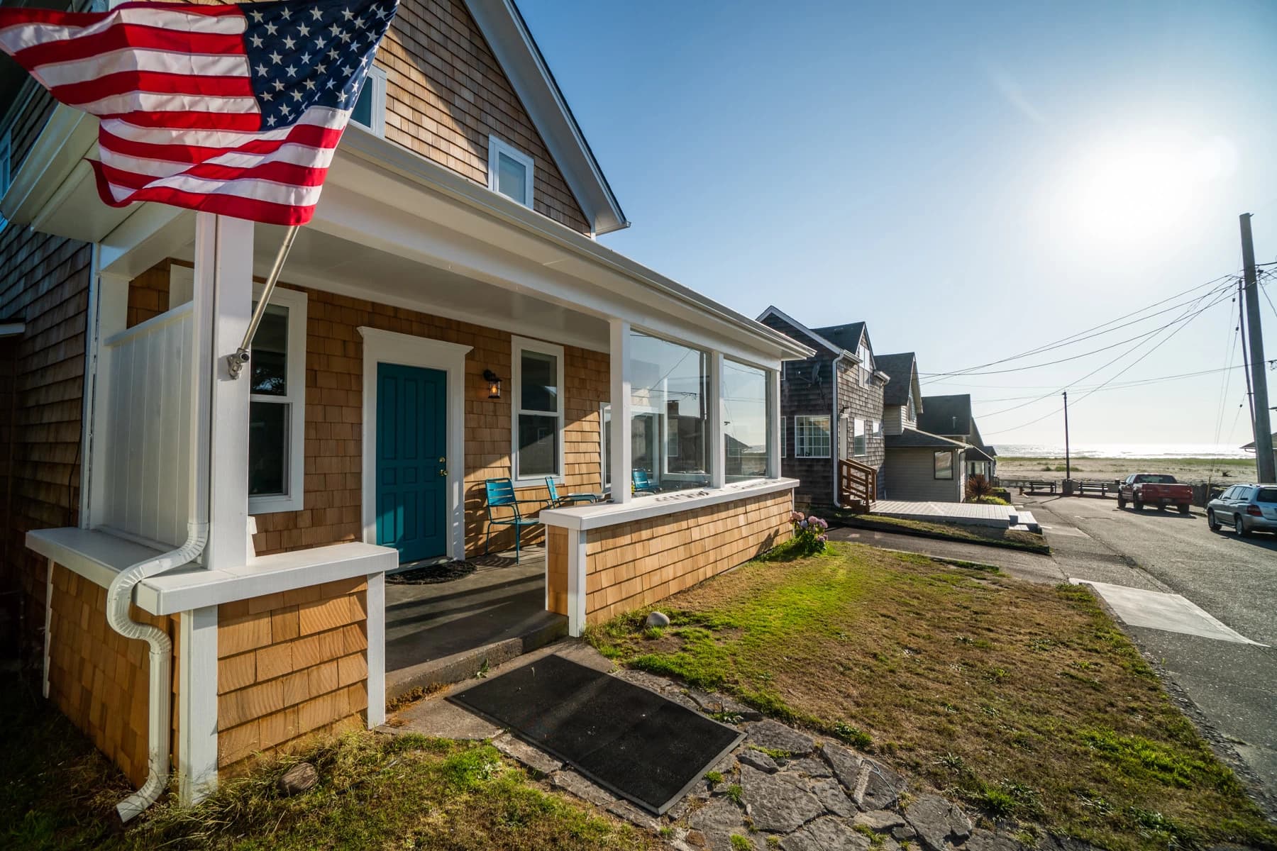 The Duffy House — Beachfront cottage entrance
