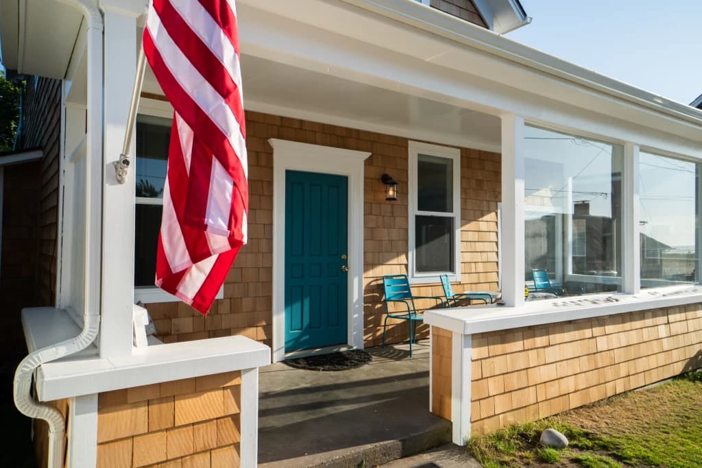 Front porch with ocean views