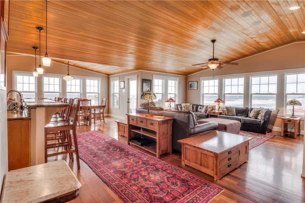 Open concept living and kitchen