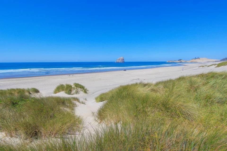 Coastal beach view
