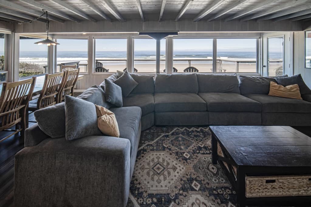 Ocean-view living room