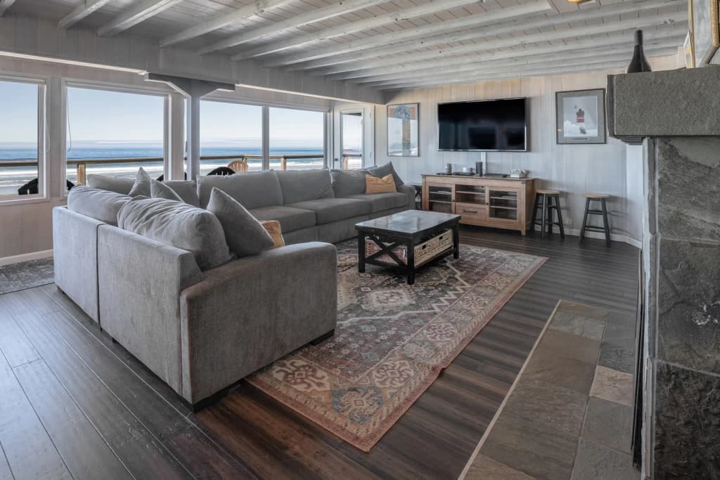 Ocean-view living room
