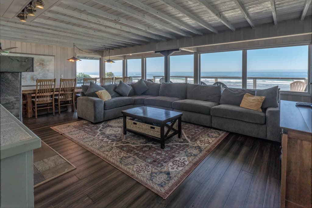 Ocean-view living room