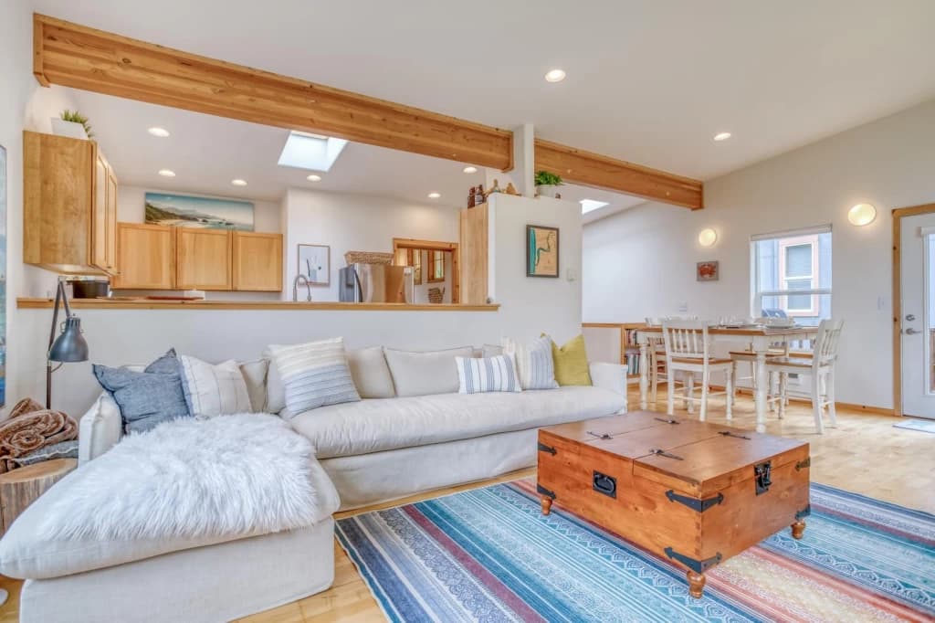 Open-concept living area