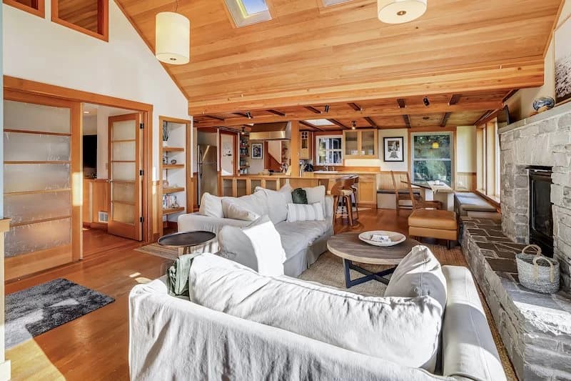Open-concept living area