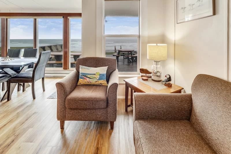 Ocean-view living room