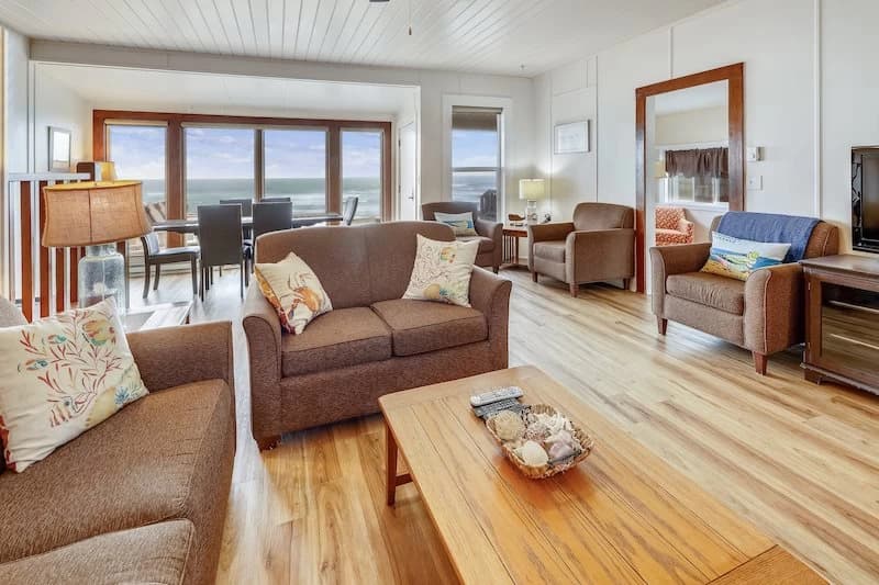 Ocean view living room
