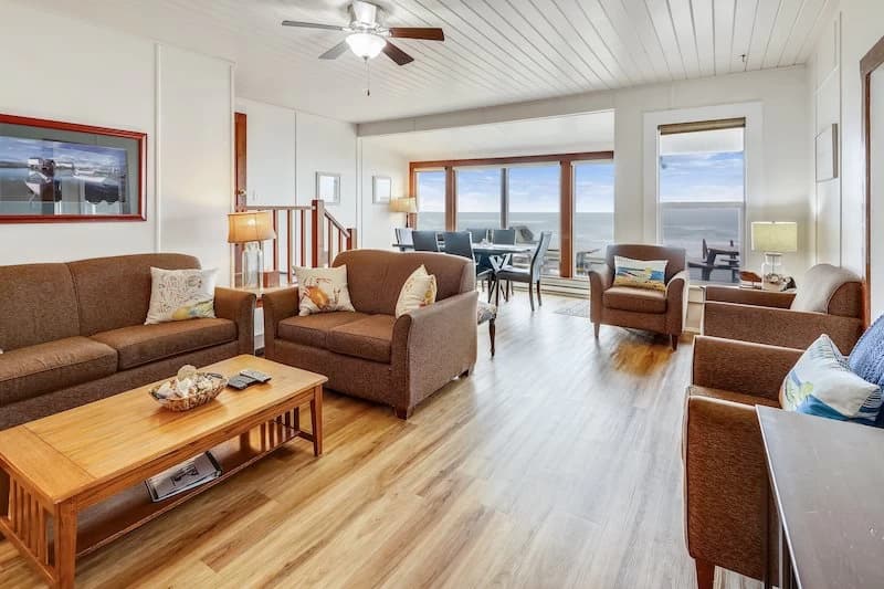 Ocean-view living room
