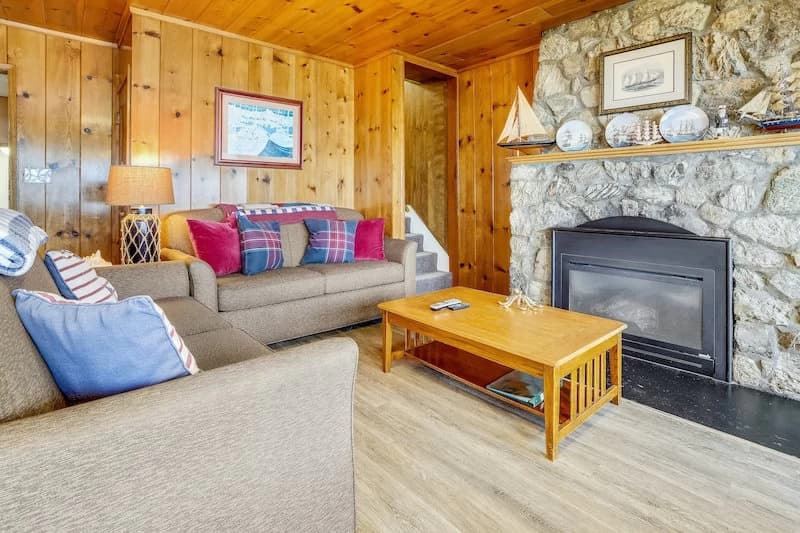 Cozy cabin living room