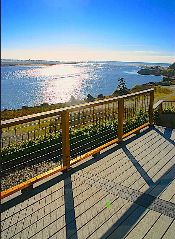 Waterfront deck view