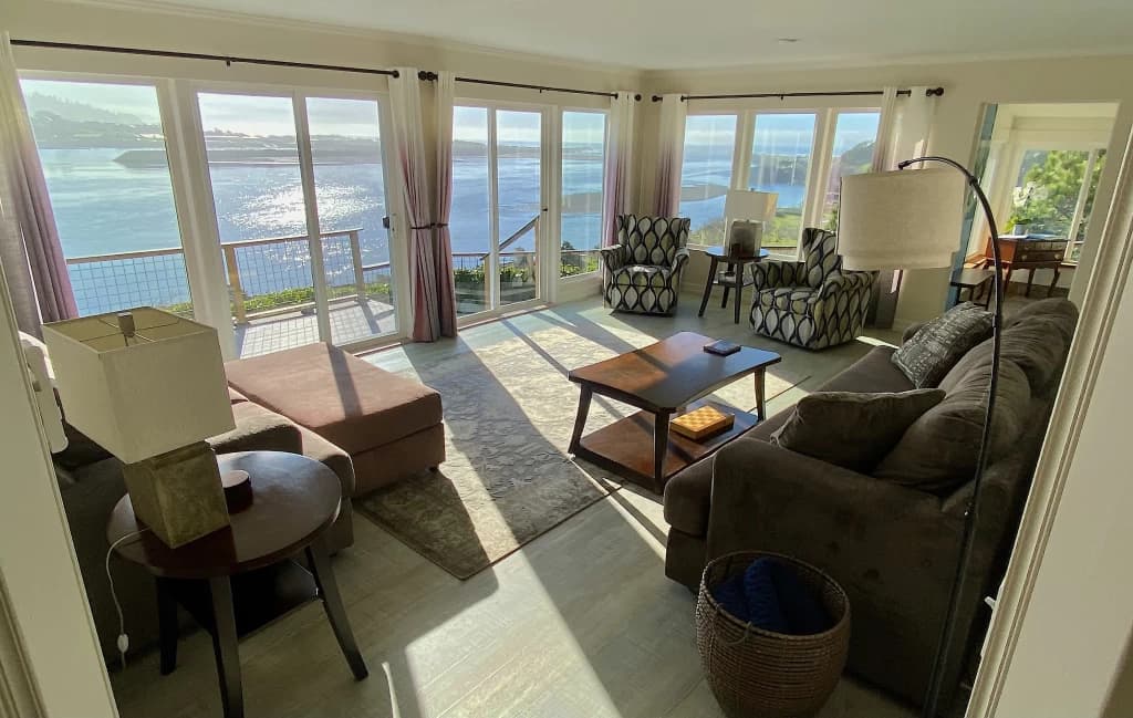 Ocean-view living room