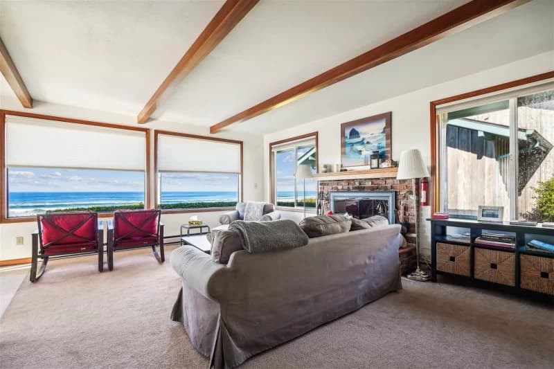 Ocean-view living room