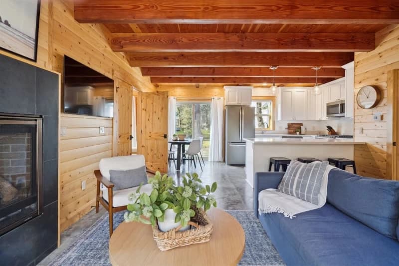 Open-concept living space