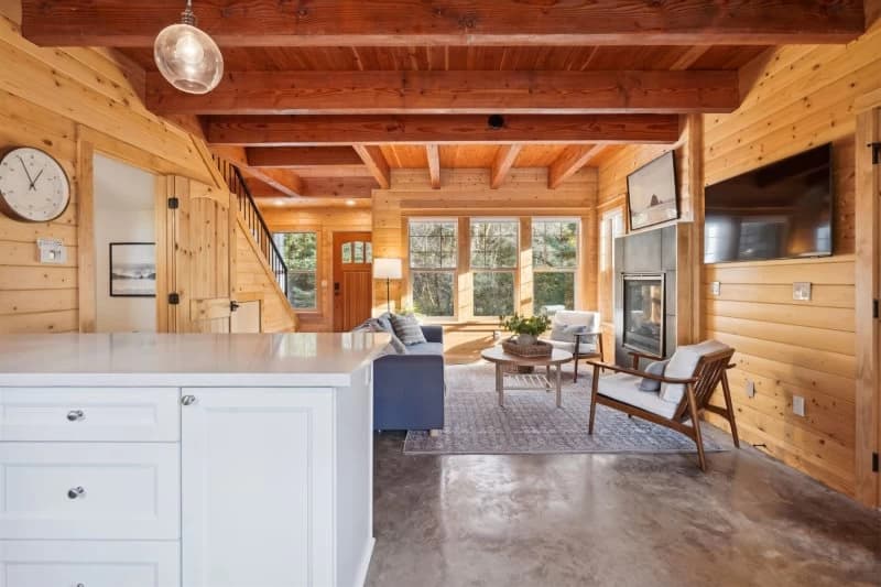 Open-concept living space