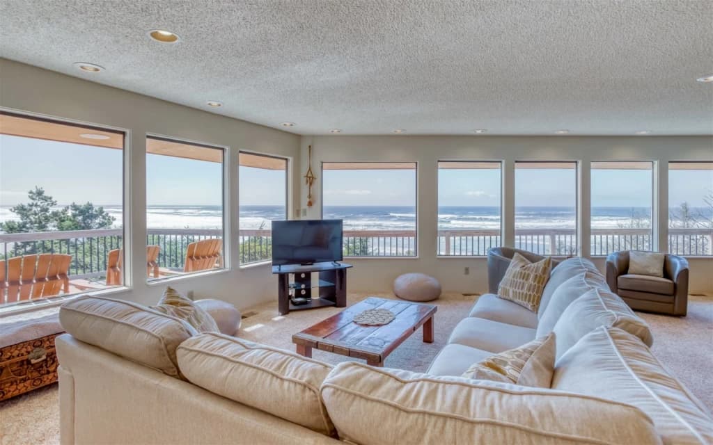 Ocean-view living room