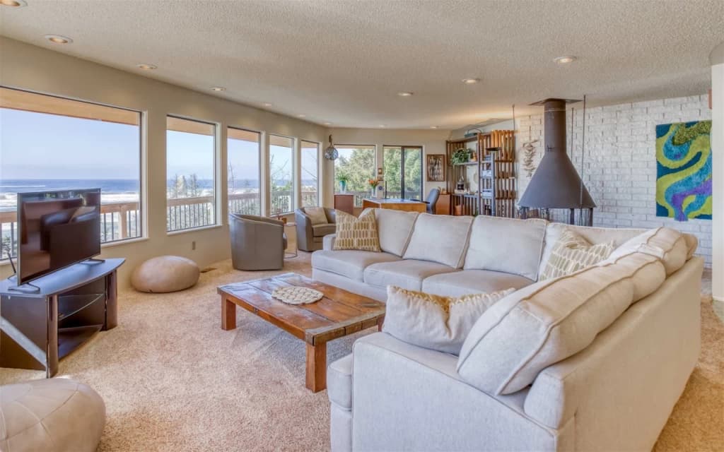 Ocean-view living room