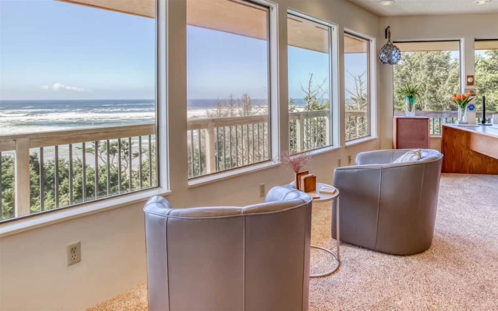 Ocean view living room