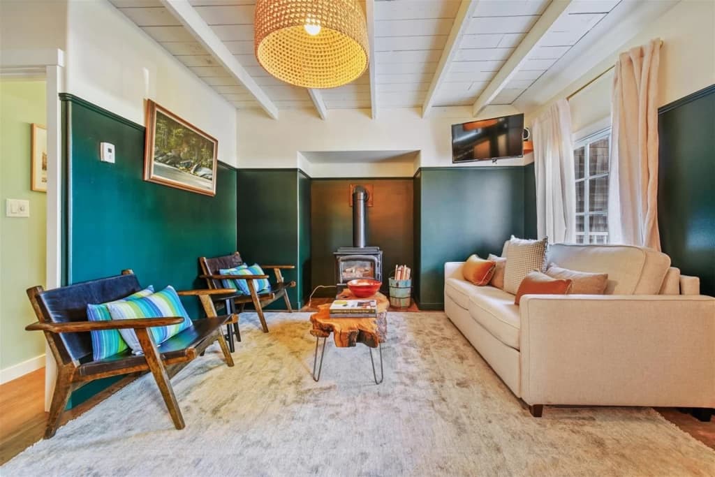 Cozy mid-century living room