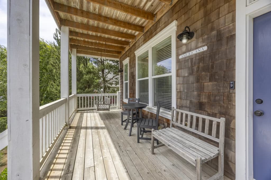 Covered wrap-around porch