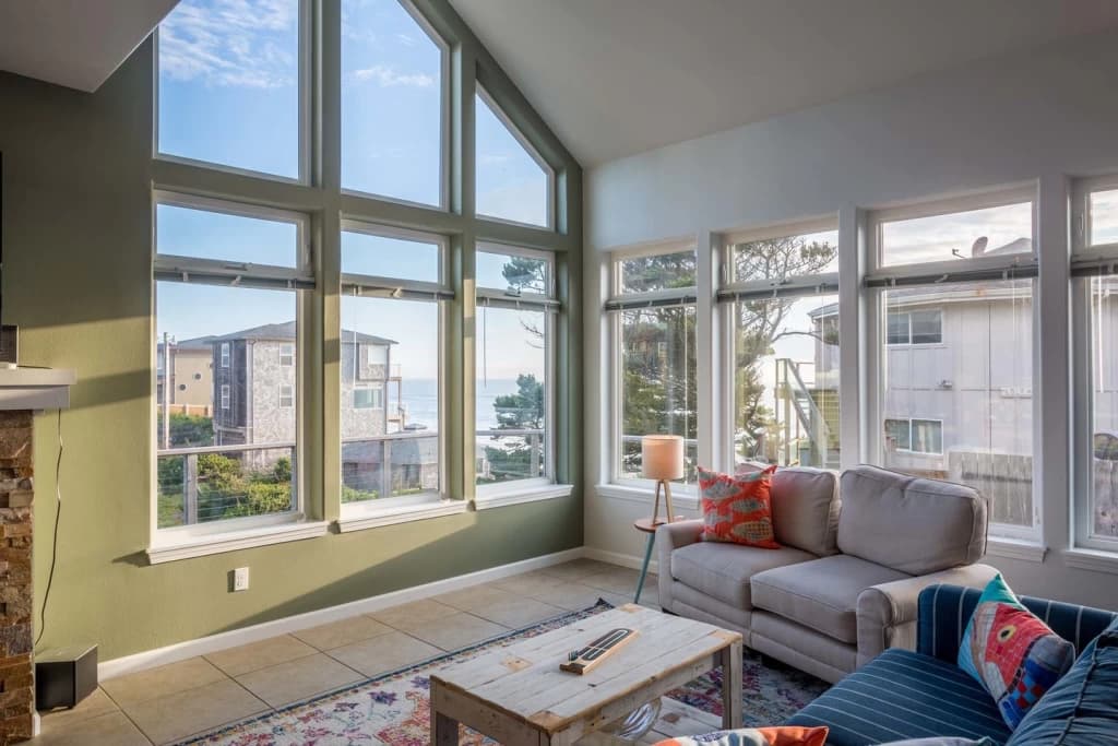 Ocean-view living room