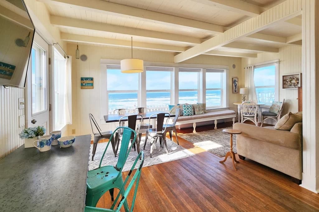 Ocean-view living room