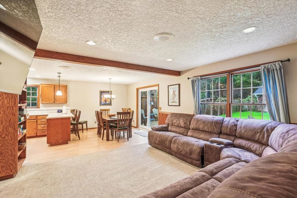 Open concept family room