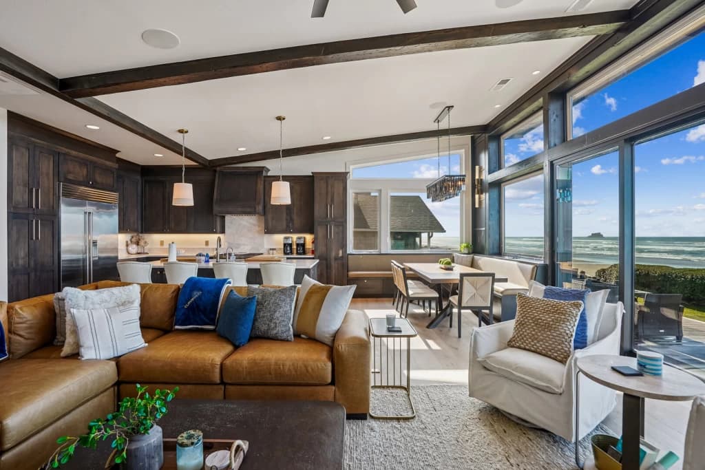 Ocean-view living room