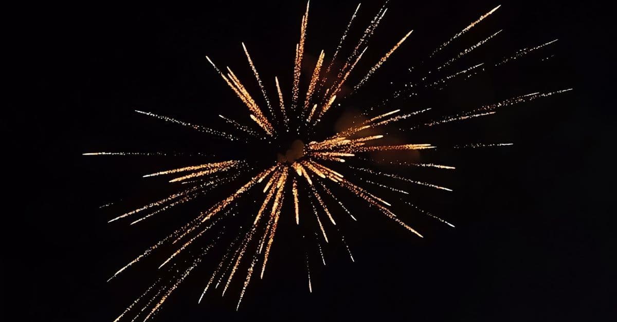 Fireworks over Yaquina Bay Bridge